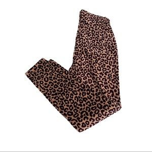 Ann Taylor Cheetah Print Corduroy Pants- size 2 petite